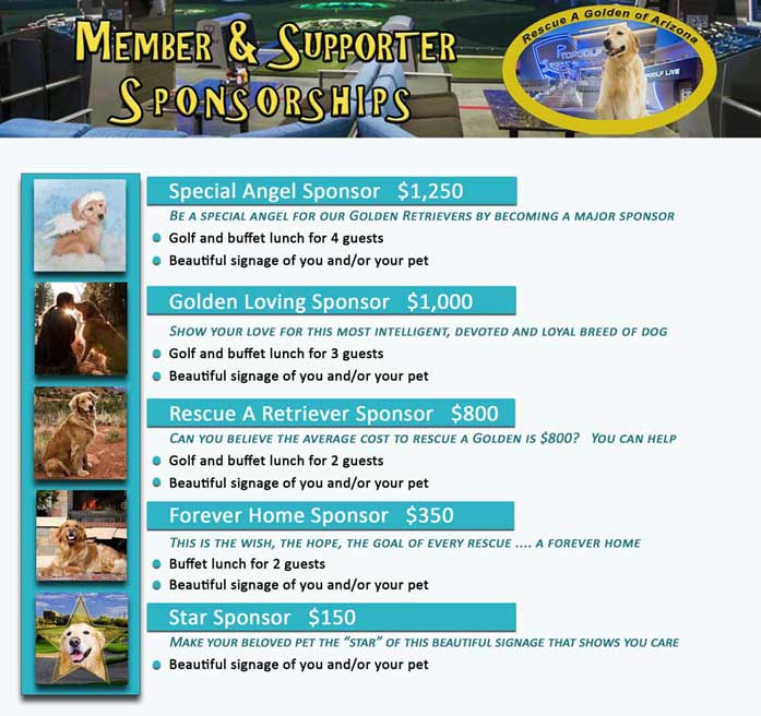 Topgolf Member and Supporter Sponsorships